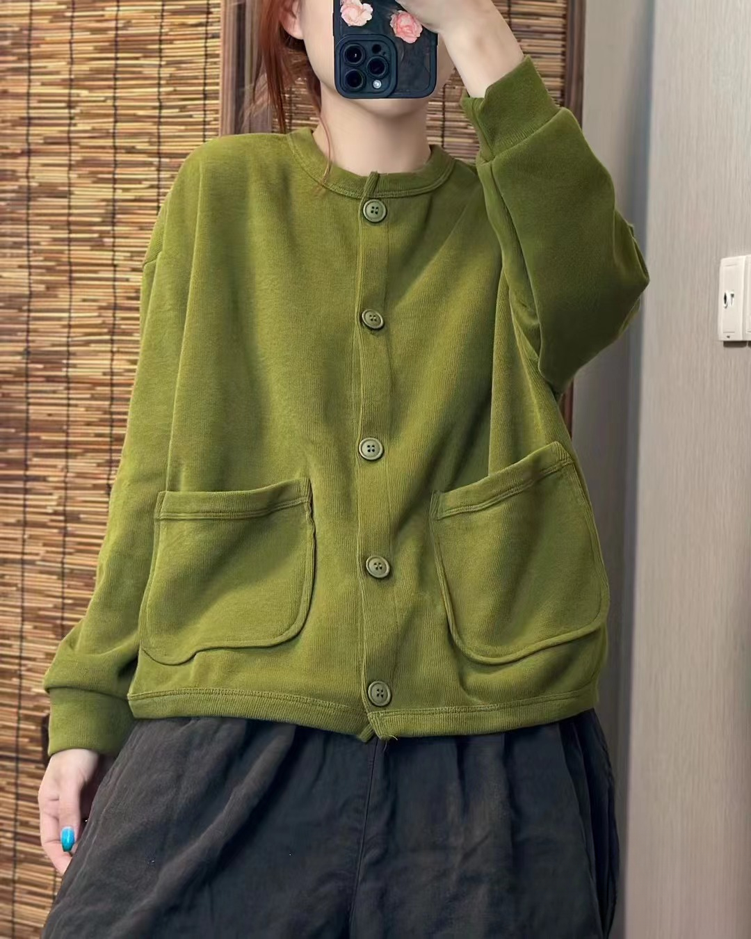 Chicfifth Sweater Women Winter Long Sleeve High Quality Autumn Vintage Top Knitted Cardigan