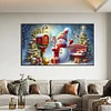 (70*40cm)Christmas Snowman - Full Round Drill Diamond Painting