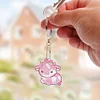 8Pcs DIY Calf Double Sided Special Shaped Diamond Painting Keychains