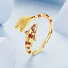 Koi Cuff Ring 925 Sterling Silver