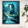 Quiet Night Trickle-Paint by Numbers Acrylic Painting 30*40CM