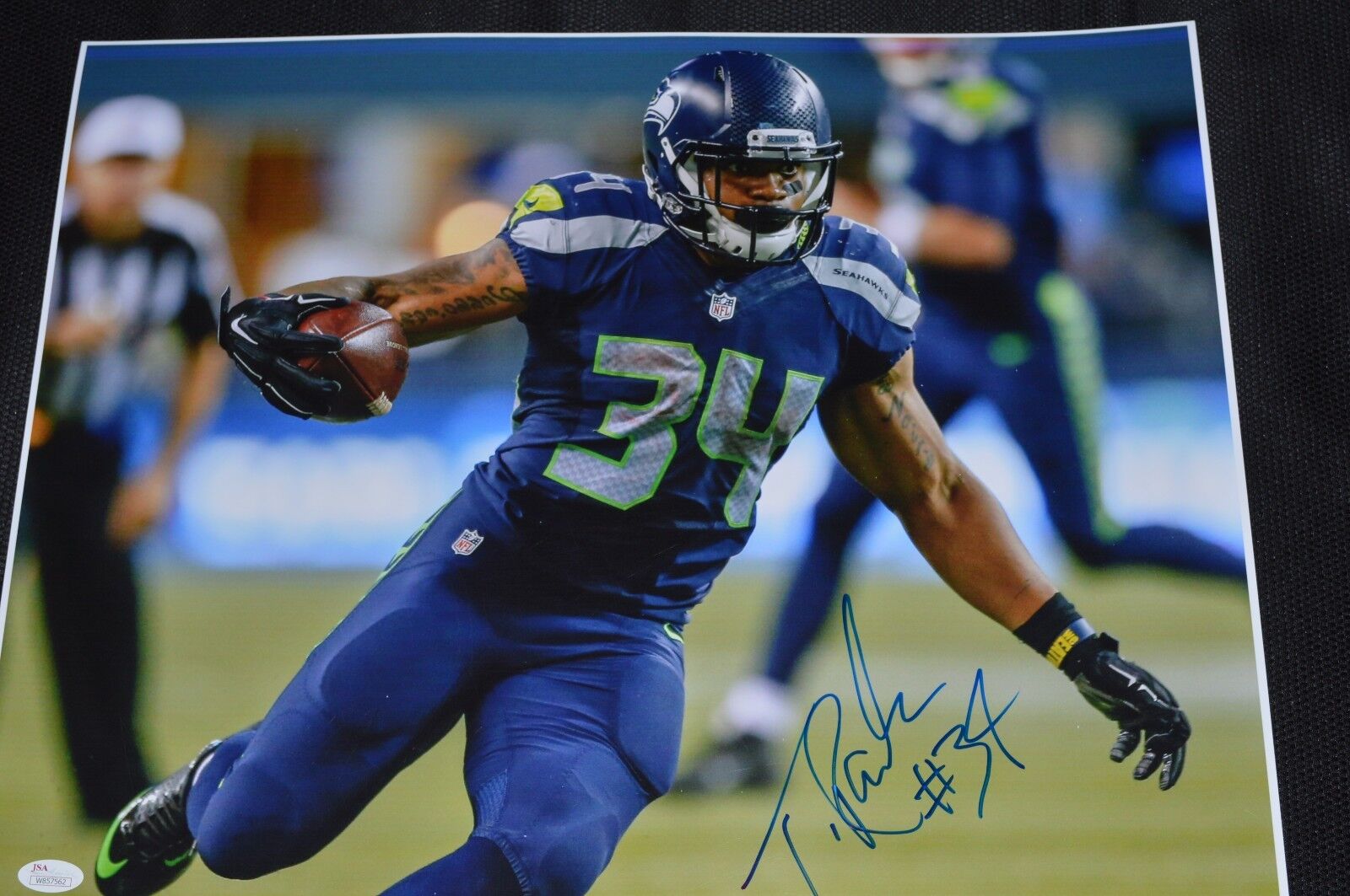 JSA Thomas Rawls 16x20 Photo Poster painting #1 Autographed Signed AUTO Seattle Seahawks