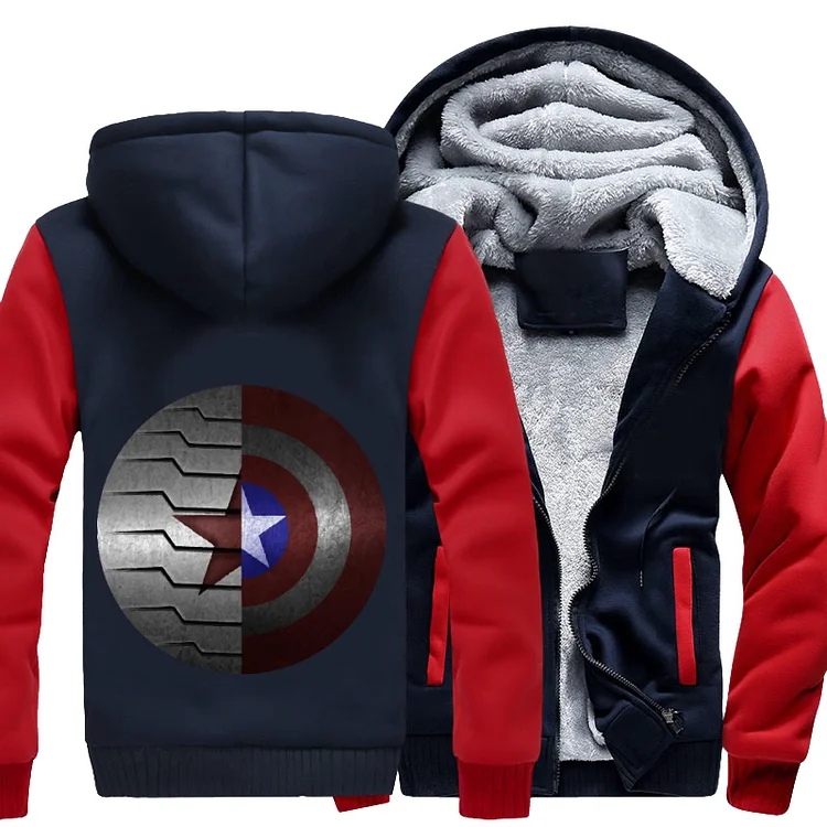 Stucky Shield Bucky Barnes, Avengers Fleece Jacket