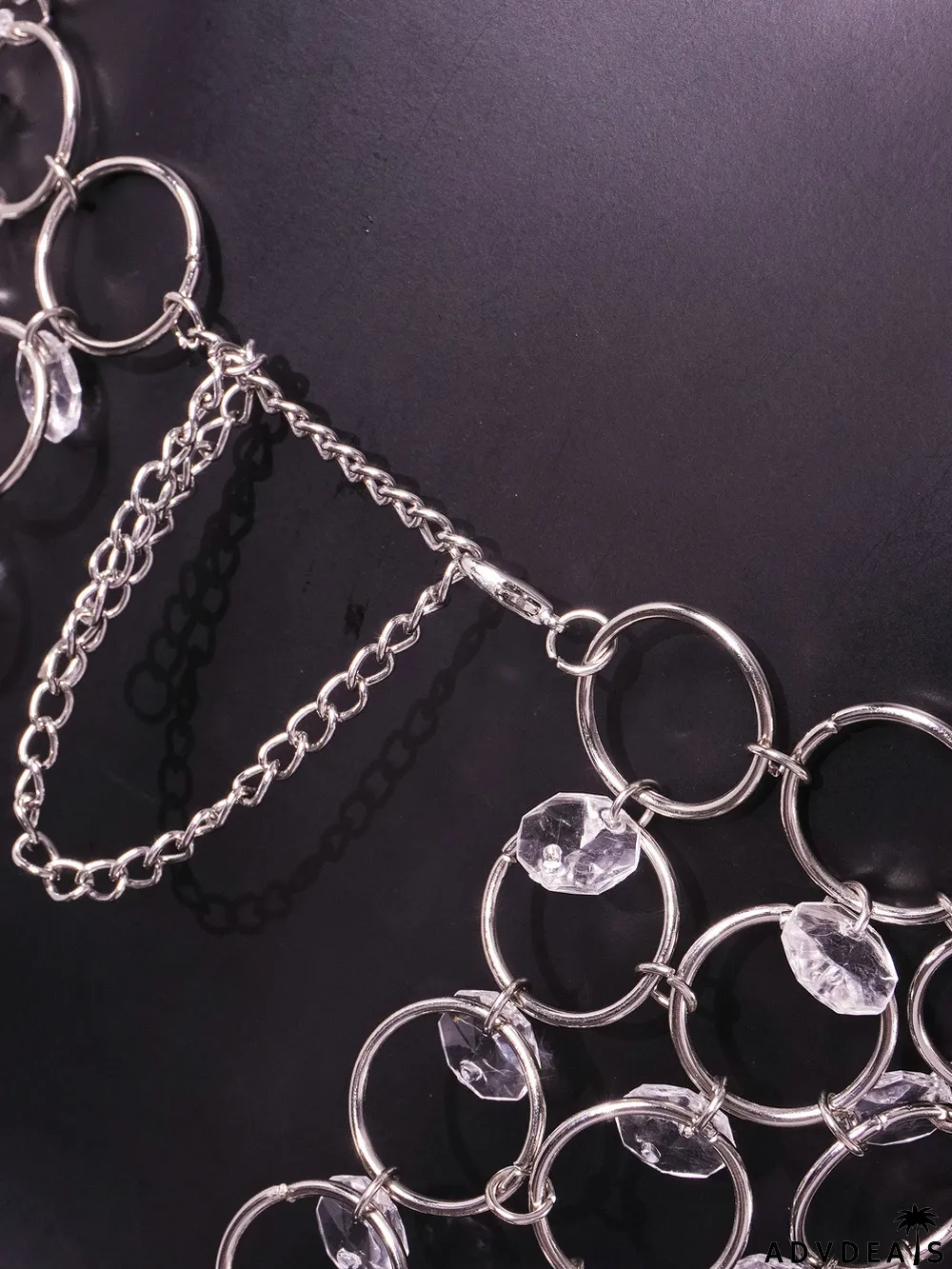 Summer Cutout Shiny Crystal Vest