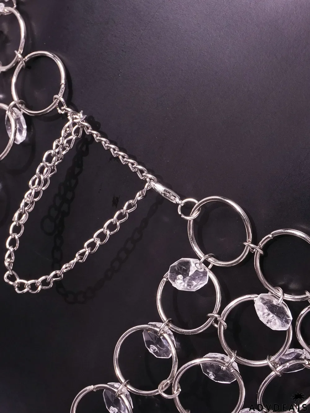 Summer Cutout Shiny Crystal Vest