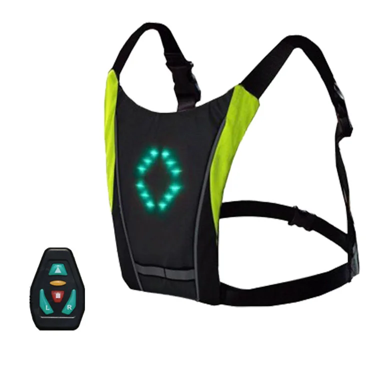 Wireless remote control LED warning light emitting riding vest、、sdecorshop