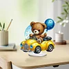 DIY Car Balloon Bear Acrylic Special Shape Diamond Painting Desktop Ornaments