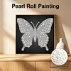DIY Pearl Painting Butterfly for Home Wall Decor(25x25cm)