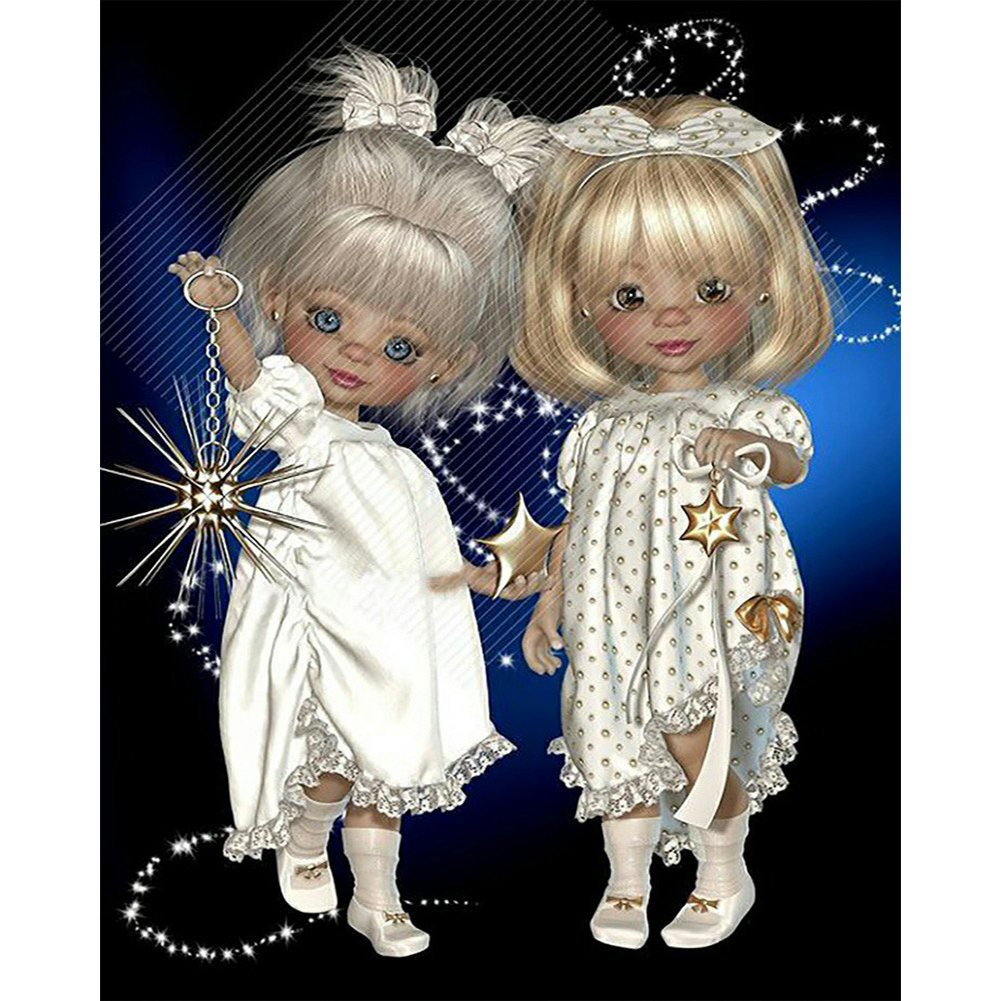 

Big Eyes Doll - Round Drill Diamond Painting 40*50cm, Round diamond 40*50cm, 501 Original