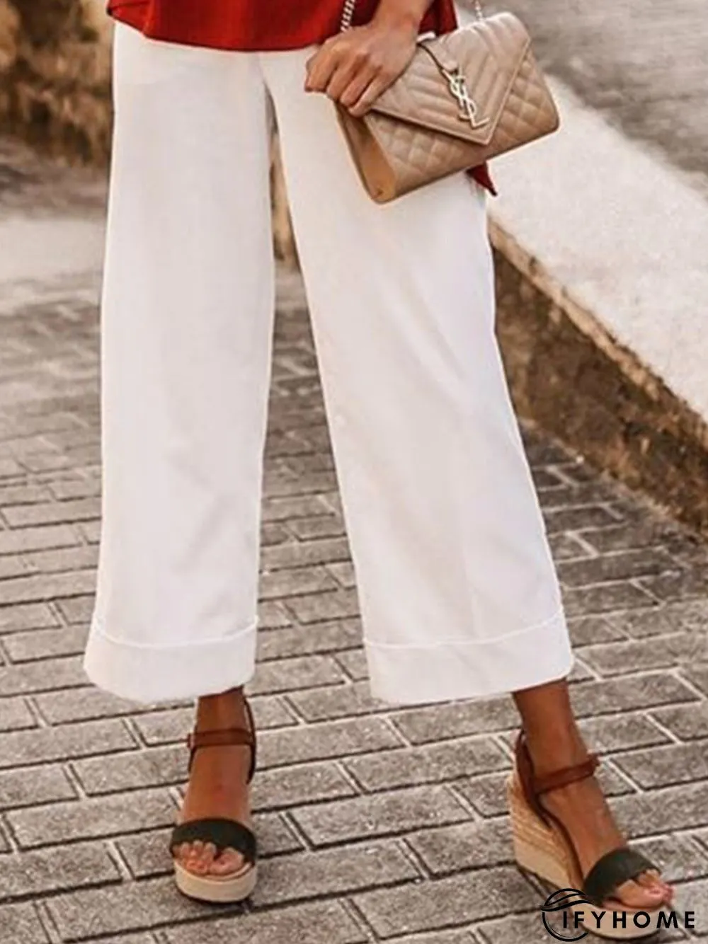 Casual Plain Pants | IFYHOME