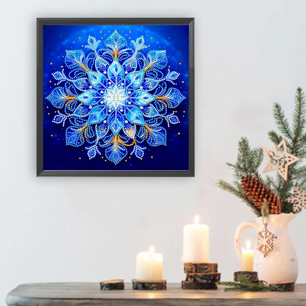 Snowflake3 - Partial Special Shaped Drill Diamond Painting Kits (Canvas|30*30cm)