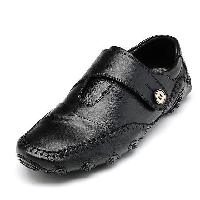 Men's Leather Shoes Cowhide Spring & Summer / Fall & Winter Casual / British Oxfords Breathable Black / Brown / Party & Evening / Party & Evening