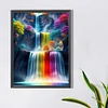 >SALE<5D DIY Full Round Drill Partial AB Diamond Painting Waterfall Art Decor 45x60cm