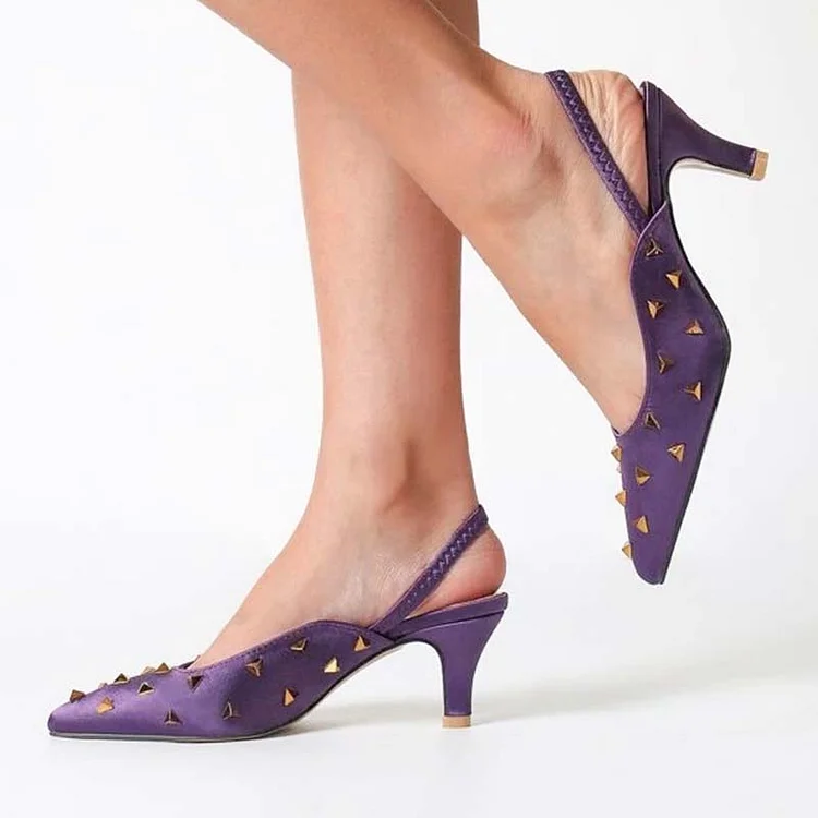 Lavender slingback outlet shoes