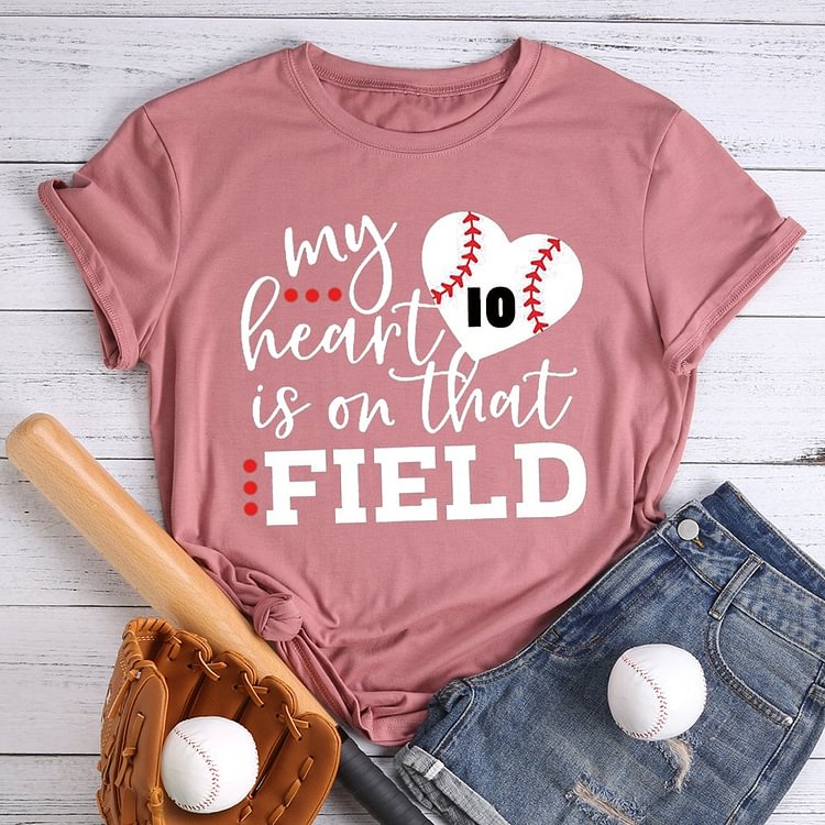 AL™ Custom Numbers Baseball Field T-shirt Tee -012921