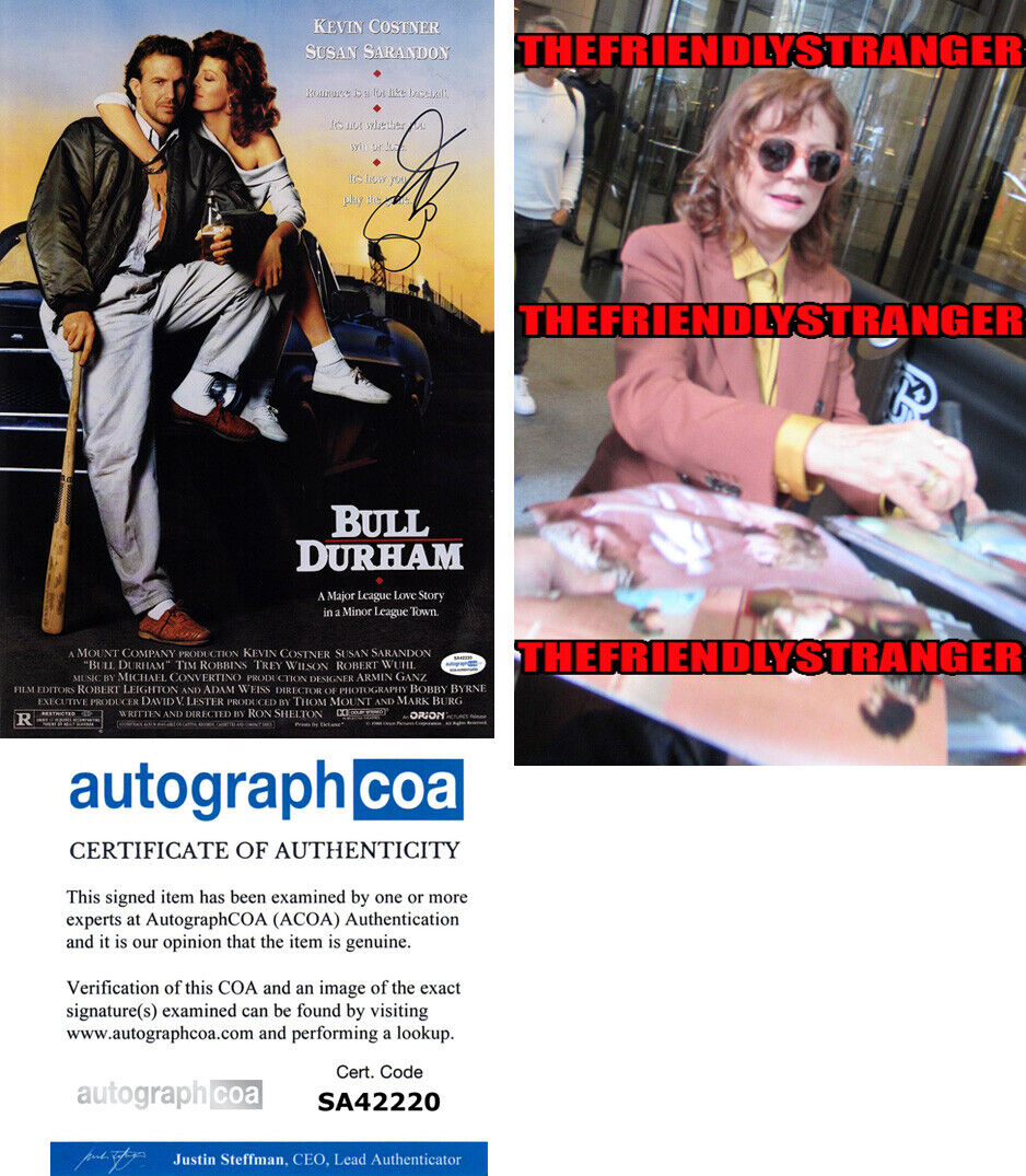 SUSAN SARANDON signed Autographed BULL DURHAM