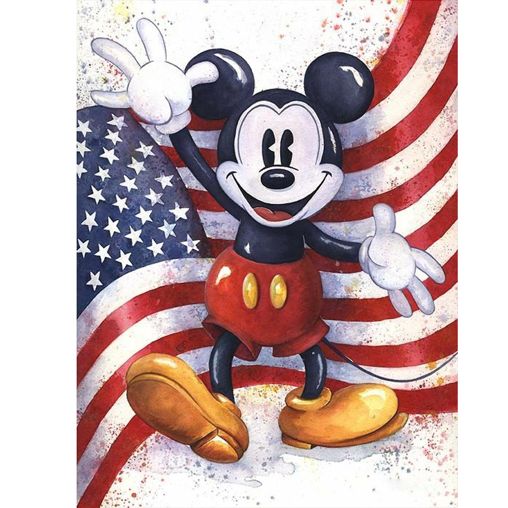 

Mouse Flag - Round Drill Diamond Painting - 30*40CM, 501 Original