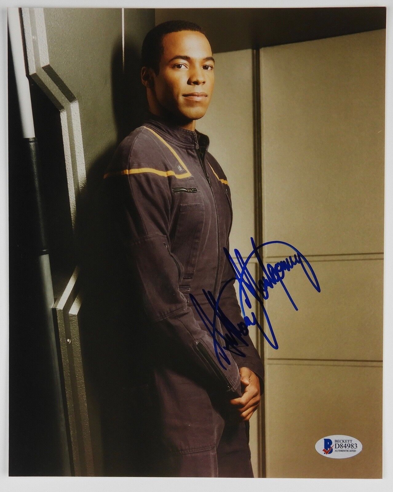 Anthony Montgomery Star Trek signed autograph Photo Poster painting 8 x 10 BAS COA Beckett