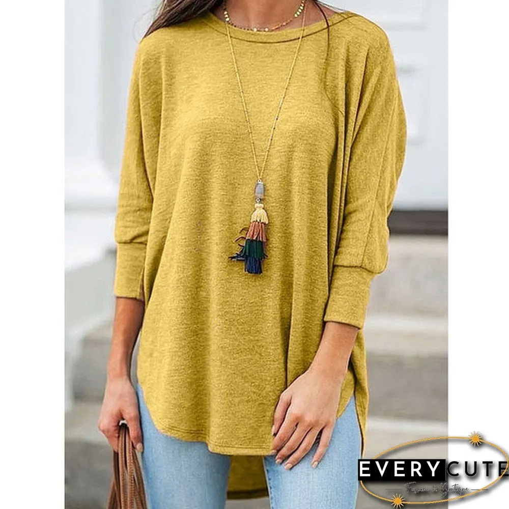 XS-8XL Plus Size Fashion Tops Autumn and Winter Clothes Womens Casual Sleeve Loose Pullver
