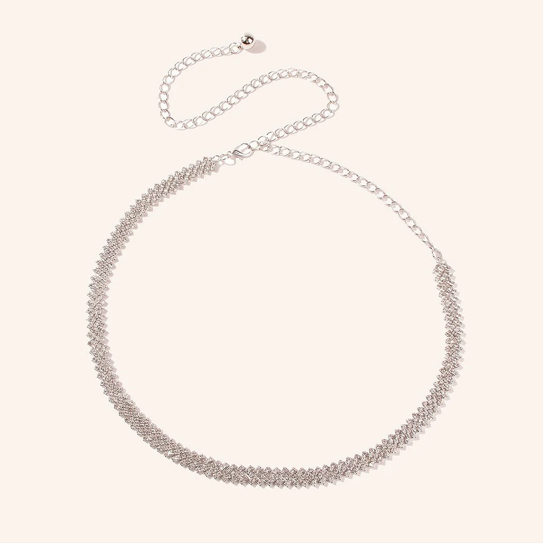 new Flash diamond waist chain belt-zachics