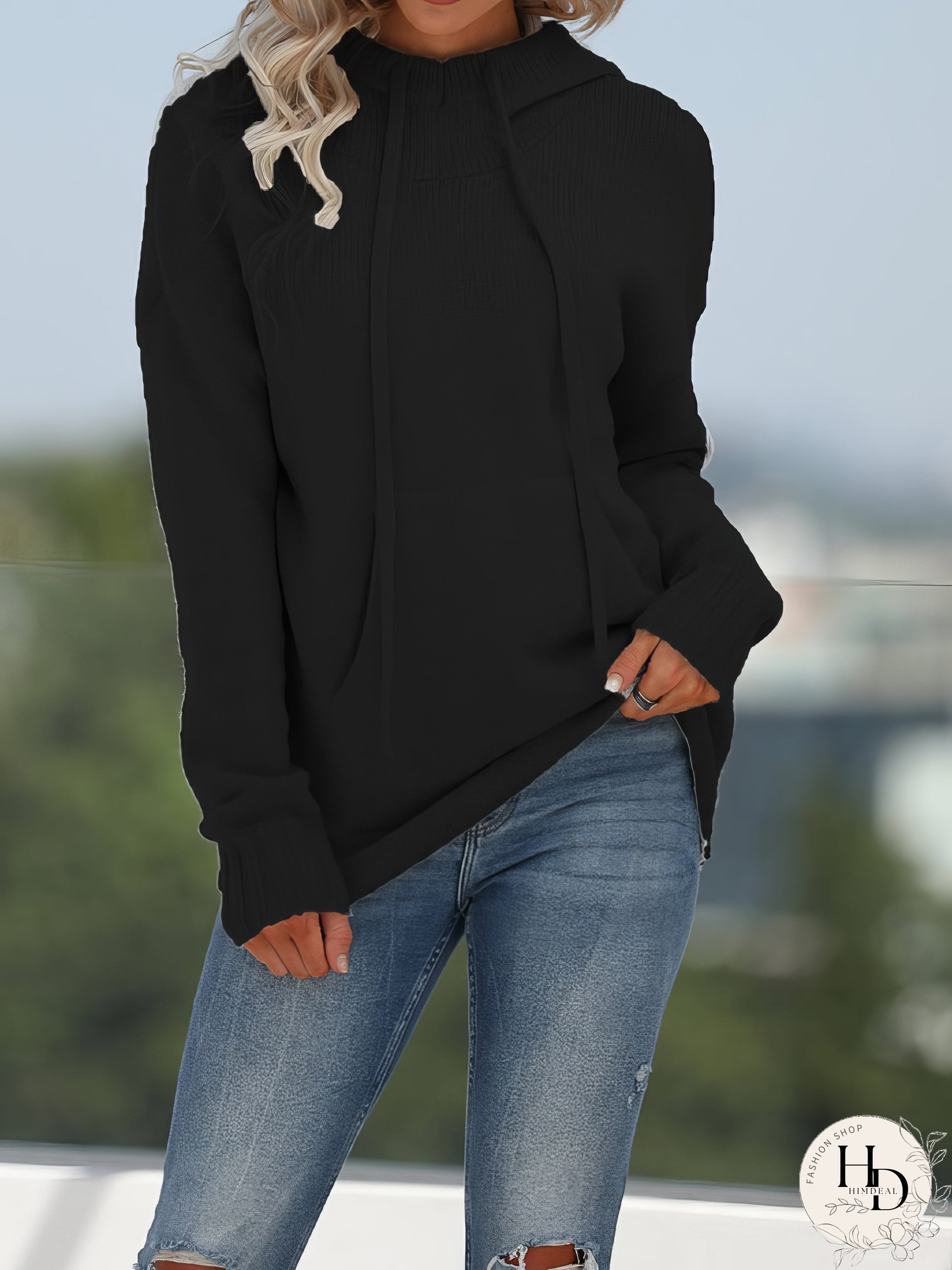 Women's Knit Hooded Sweater