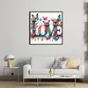 Love Butterfly-11CT Stamped Cross Stitch 40*40cm/15.75*15.75in tapestrymarket