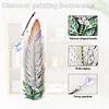 4Pcs Special Shape Feathers Diamond Painting Bookmark Making Kit for Book Lovers