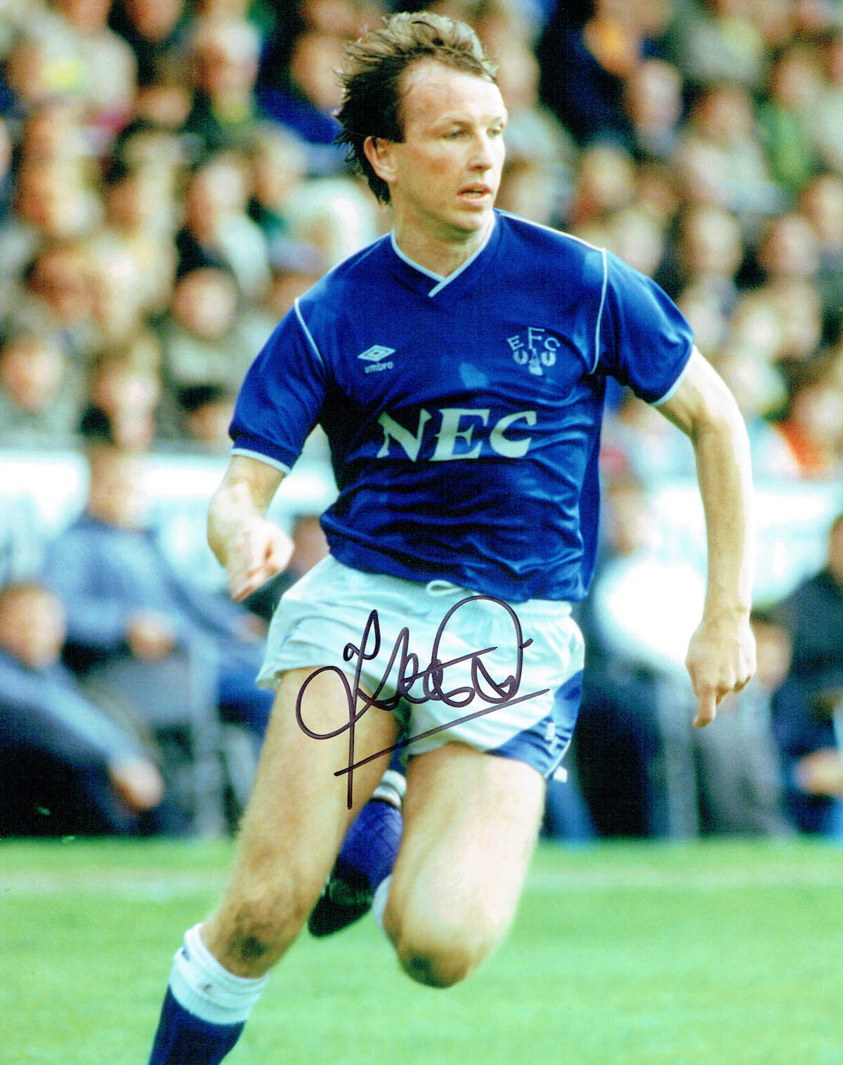 Trevor STEVEN Signed Autograph 10x8 EVERTON Photo Poster painting C AFTAL COA