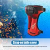 Tech Diving Leggings Knife Cover Double Pocket Diving Strap Knife Pouch (Black)