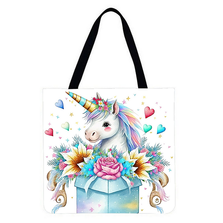 Unicorn - Linen Tote Bag