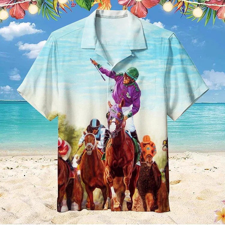 Horse Racing | Unisex Hawaiian Shirt