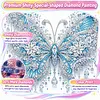 Blue Butterfly DIY Partial Drill Diamond Painting Kit for Adults 30x30cm