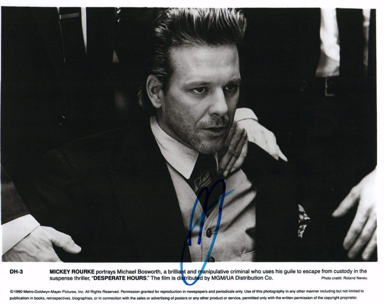 Mickey Rourke signed 8x10 autographed Photo Poster painting + COA