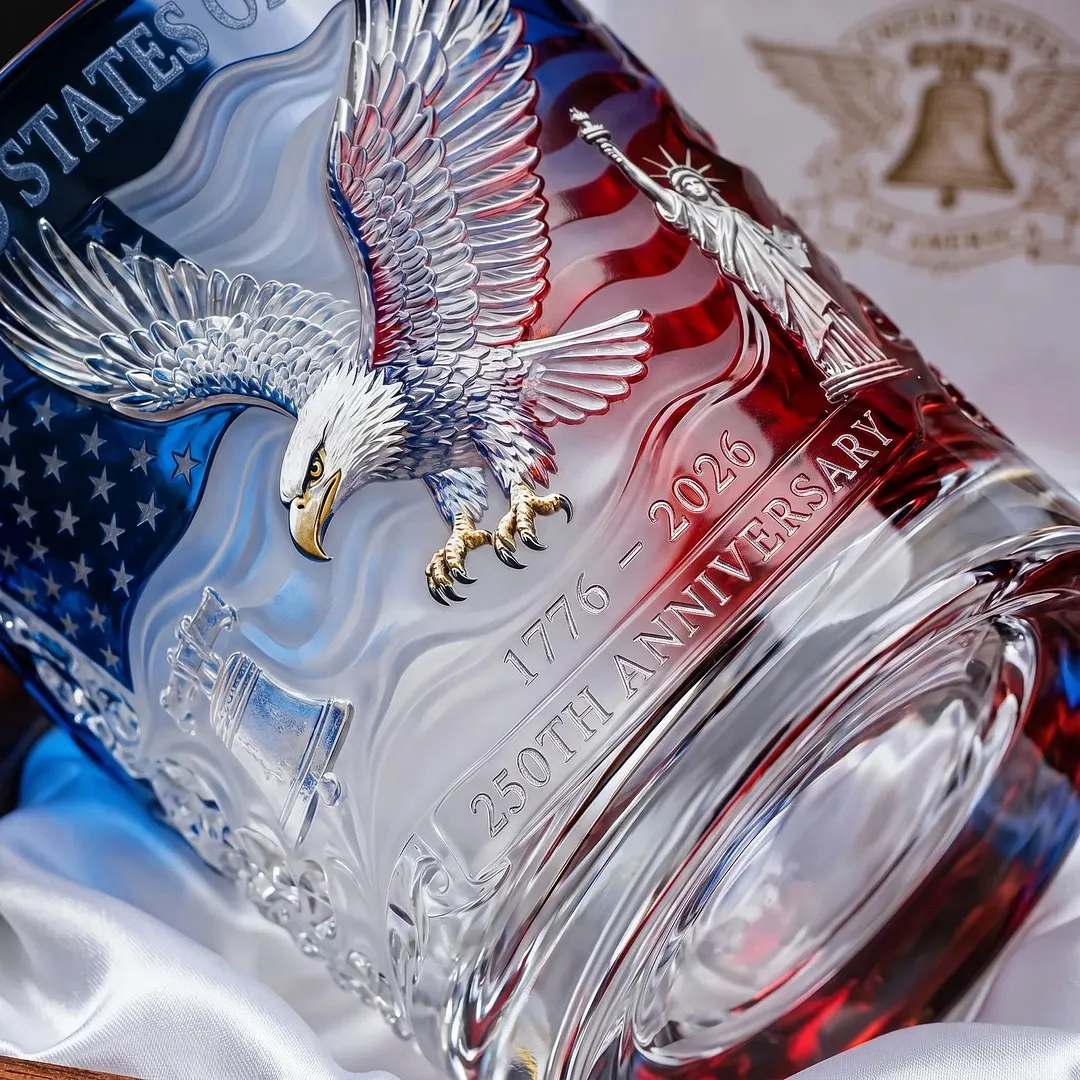 Limited Edition 2026 USA 250th Anniversary Commemorative Glass &ndash; 1776-2026 Heritage Edition