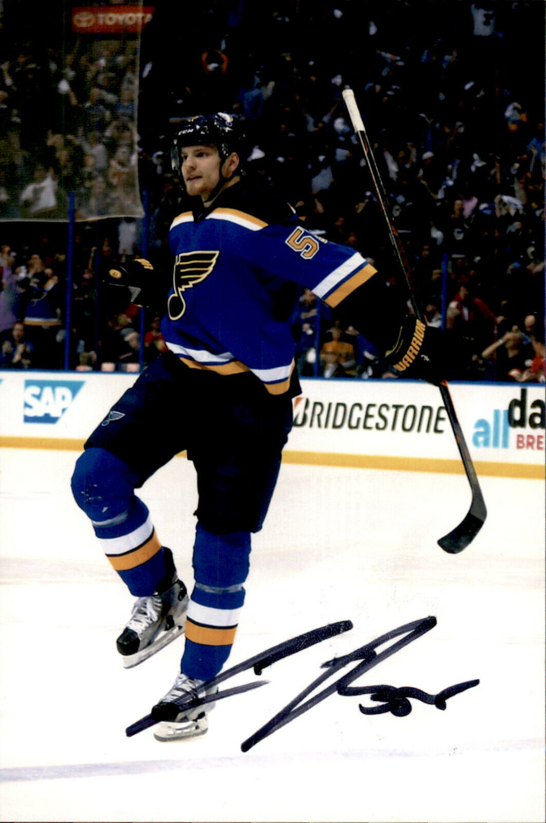 Colton Parayko SIGNED autographed 4x6 Photo Poster painting ST LOUIS BLUES #12