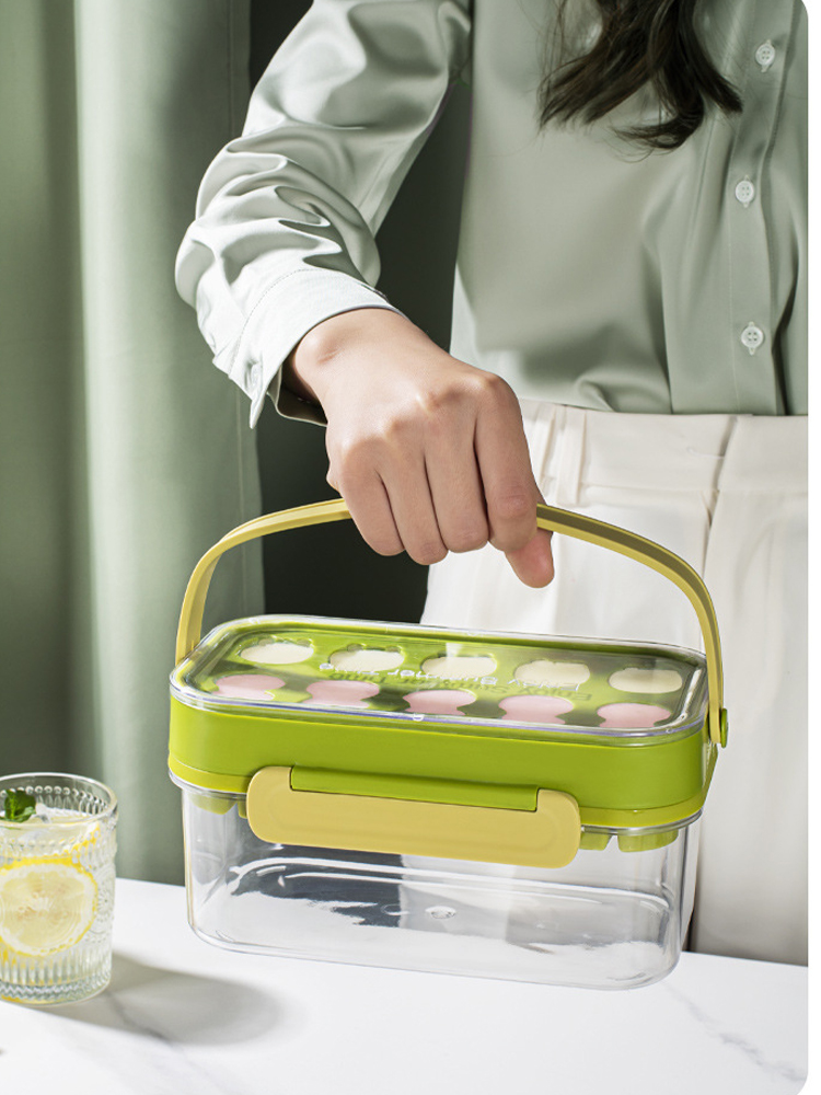 

Ice Cube Tray with Dust Cover - Safe BPA Free Silicone Material Ice Maker, 501 Original