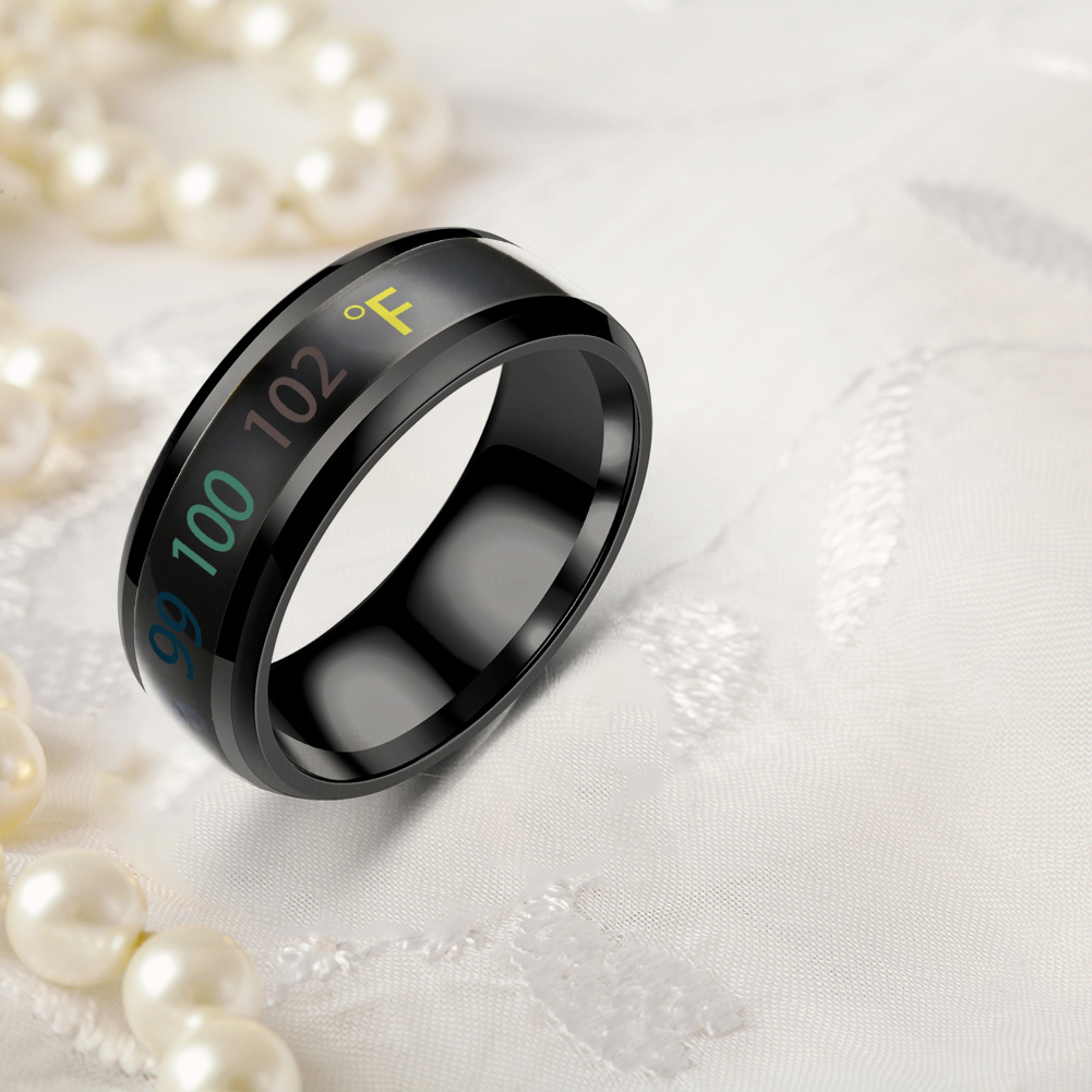 

Casual Temperature Ring Smart Mood Couple Finger Knuckle Ring Jewerly Gift, Gold, 501 Original