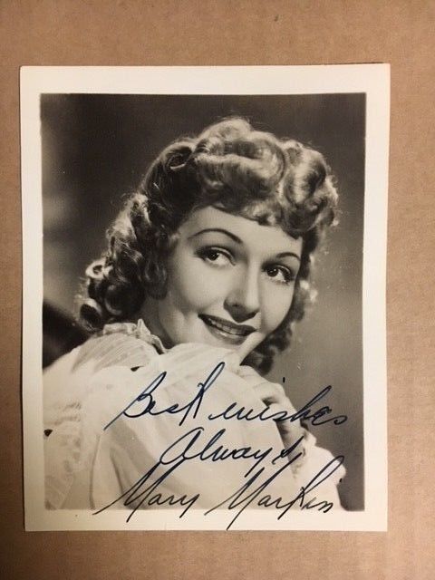 Mary Martin Signed 4 x 5 Original Vintage Photo Poster paintinggraph with Auction House COA