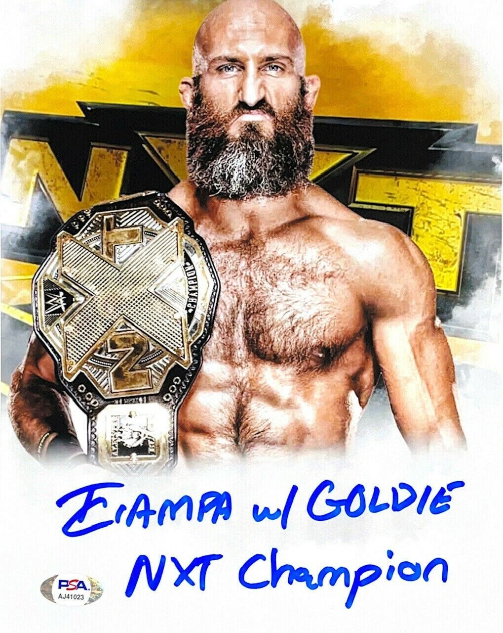 WWE TOMMASO CIAMPA HAND SIGNED AUTOGRAPHED 8X10 Photo Poster painting WITH PROOF AND PSA COA 1