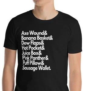 Pornhint NSFW Vagina Slang Terms List ShortSleeve Unisex TShirt NSFW