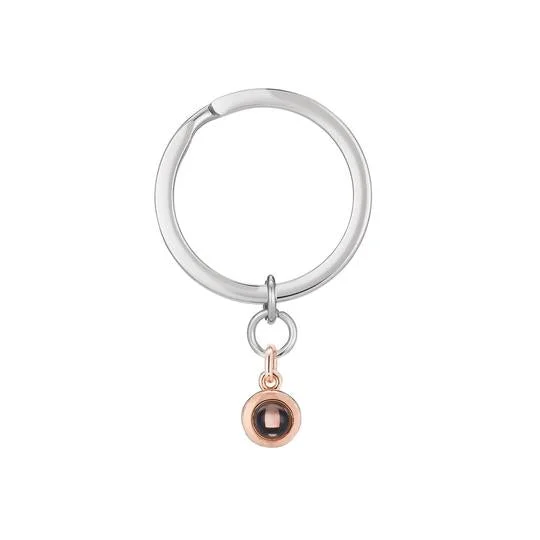 Projector Custom Personalized Circle Photo Necklace wetirmss