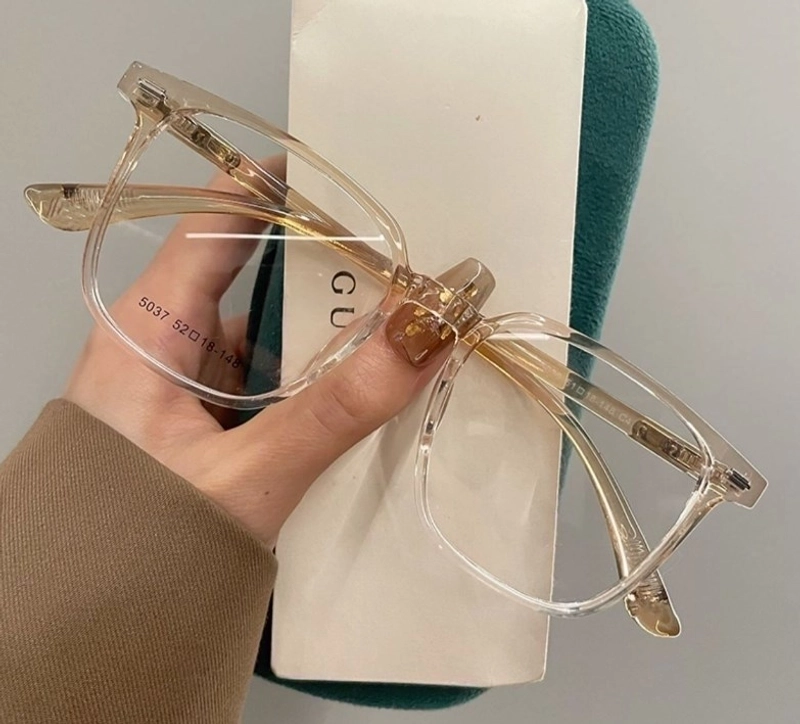 Minimalist Solid Color Resin Square Full Frame Optical Glasses