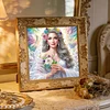 White Dove Beauty-Special Shaped Diamond Painting