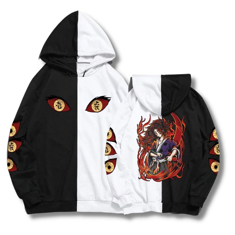 Demon Slayer Hoodies – Kokushibo Anime Anime Pullover Hoodie