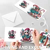 6PCS DIY Diamond Art Greeting Cards Christmas Gnome Congratulations Cards & Gift