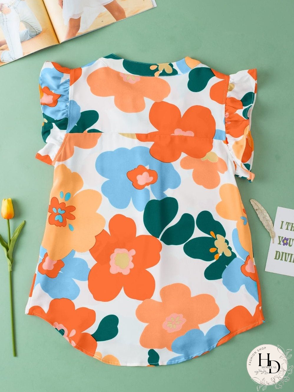 Women's Flowy Floral Top