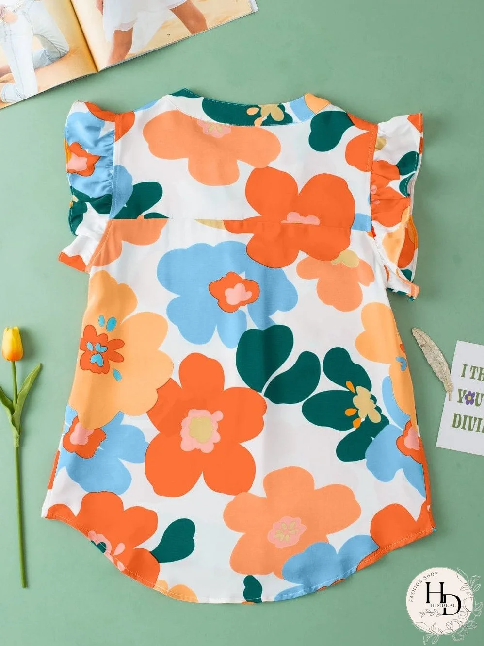 Women's Flowy Floral Top