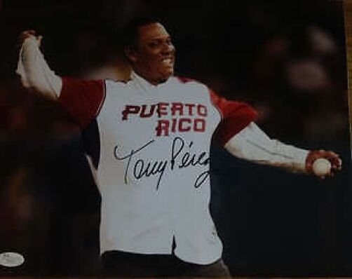 Tony Perez Signed Jsa Certed 11x14 Photo Poster painting Autograph Authentic