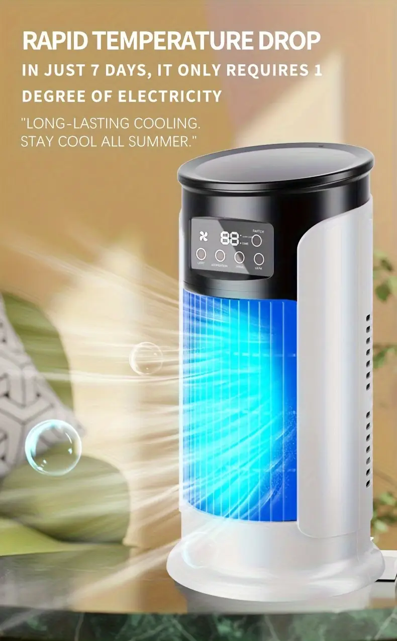 portable air conditioner humidifier fan 3 in 1 mini cooling fan for home and office bedroom fan with usb powered powerful cooling air conditioner for household use Product details 6