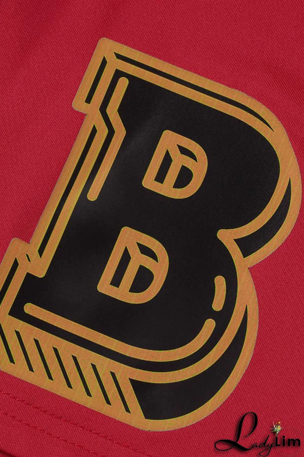 Red Fashion Casual Letter Print Asymmetrical Turndown Collar Sleeveless Two Pieces